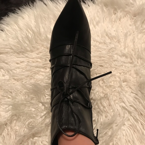 SOLD!! Lace Up Black Boots - Picture 6 of 8
